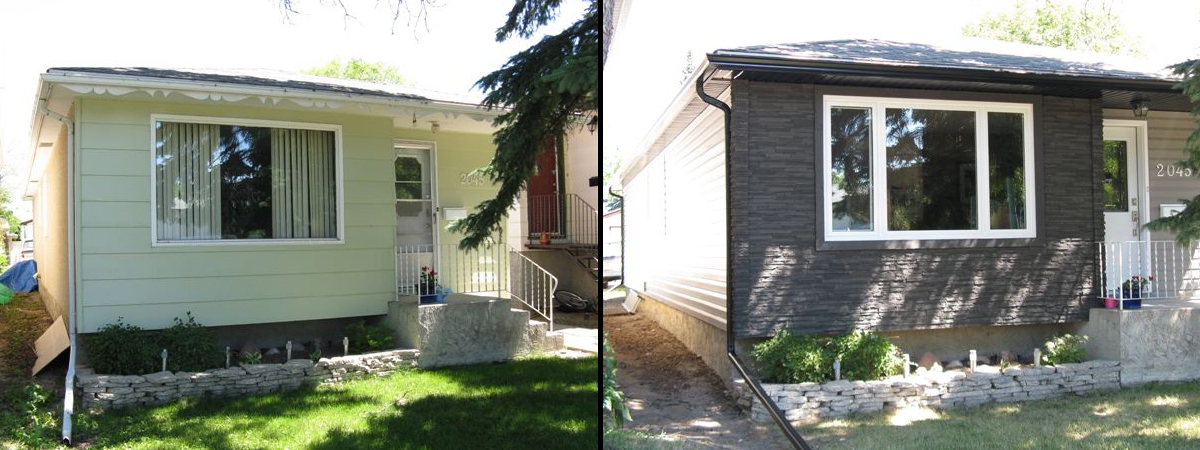 Regina Window and Exterior Before and After Nextstone Saskatchewan