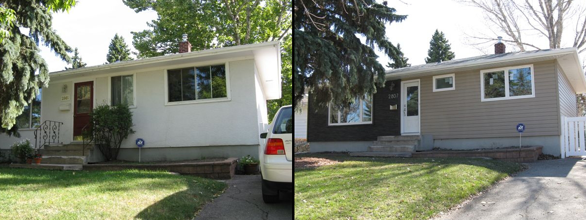 Windows regina Before and After with next stone
